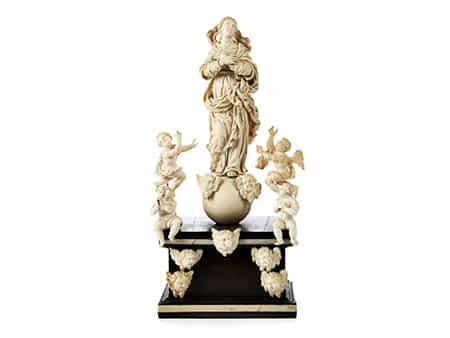 Elfenbein-Figurengruppe Maria Immaculata 
