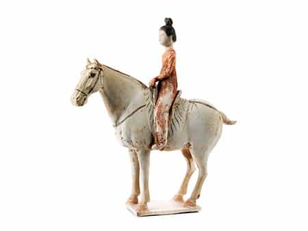 Terrakottafigur einer Reiterin