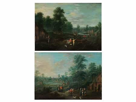 Flämischer Maler des 17. Jahrhunderts Zusammenwirkung von, in Art der Pieter Brueghel d.J., um 1564 – 1637/38 und Peeter van Avont, 1600 – 1652), 