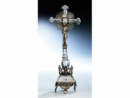 Altarkreuz aus Bergkristall