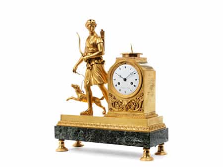 Empire-Pendule Diana , Uhrmacher Charles Oudin
