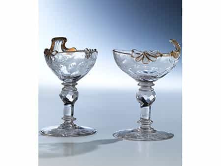 Paar Ambrosia-Schalen des 18. Jahrhunderts