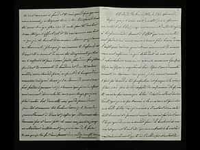 Brief Nr. 43 der Korrespondenz des Zaren Alexander II. von Russland an Ekaterina Dolorukaya (der späteren Prinzessin Jurjewskaya) 