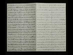 Brief Nr. 46 der Korrespondenz des Zaren Alexander II. von Russland an Ekaterina Dolorukaya (der späteren Prinzessin Jurjewskaya) in französischer Sprache. 