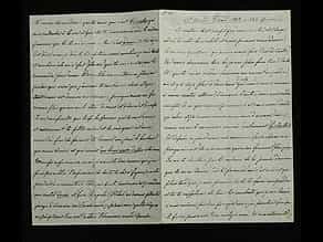 Brief Nr. 48 der Korrespondenz des Zaren Alexander II. von Russland an Ekaterina Dolorukaya (der späteren Prinzessin Jurjewskaya) in französischer Sprache. 