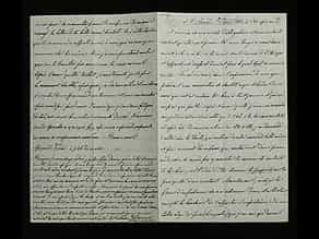 Brief Nr. 49 der Korrespondenz des Zaren Alexander II. von Russland an Ekaterina Dolorukaya (der späteren Prinzessin Jurjewskaya) in französischer Sprache. 