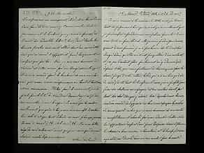 Brief Nr. 50 der Korrespondenz des Zaren Alexander II. von Russland an Ekaterina Dolorukaya (der späteren Prinzessin Jurjewskaya) in französischer Sprache. 