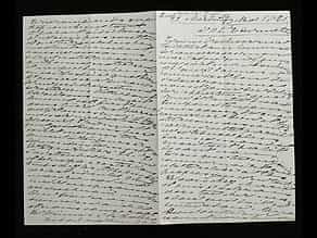 Brief von Ekaterina Dolgorukaya (der späteren Prinzessin Jurjewskaya) an den Zaren