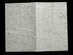 Brief von Ekaterina Dolgorukaya (der späteren Prinzessin Jurjewskaya) an den Zaren