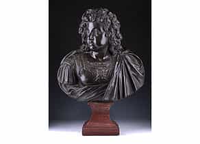 Bronzebüste des französischen Sonnenkönigs Ludwig XIV. als Jüngling