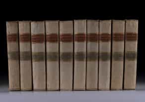 Zehn Bände der Werke von Niccolo Machiavelli