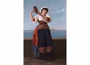 Jan Baptist Huysmans, 1826 Antwerpen - 1906 Der Künstler unternahm ausgedehnte Studienreisen nach Griechenland, Syrien, Palästina, Ägypten, Algerien und in die Türkei und wirkte längere Zeit in Paris, bevor er nach Antwerpen zurück zog.<