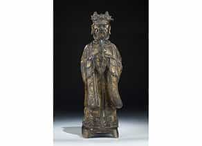 Bronzefigur eines chinesischen Würdenträgers