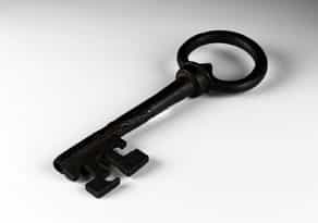 Großer Barock-Schlüssel aus Eisen