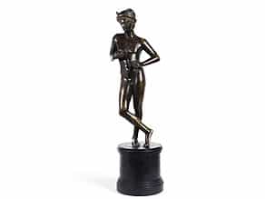Bronzefigur eines jugendlichen Hermes