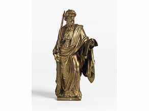 Bronzestatuette des Heiligen Paulus