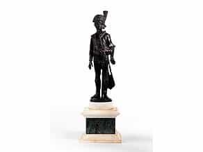 Bronzefigur eines Soldaten der Napoleonischen Kriege