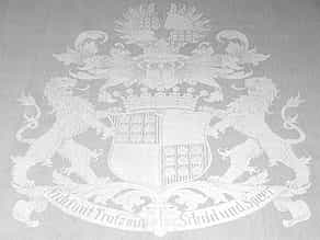 Großes Wappentafeltuch der Freiherren von Oldershausen