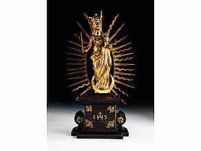 Strahlenkranz-Madonna in Bronze und Feuervergoldung