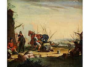 Niederländischer Maler des 17./ 18. Jahrhunderts, in Art von Johannes Lingelbach, 1622 - 1674 oder Herman van Swanevelt, 1600 - 1665