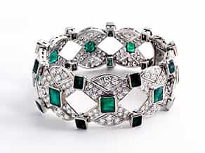 † Smaragd-Diamantarmband