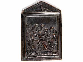 Reliefplakette mit Darstellung der Grablegung Christi