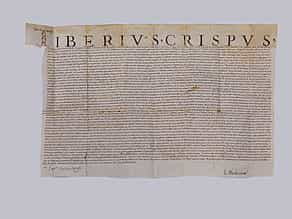 Urkunde des Kardinals Tiberio Crispo von 1545