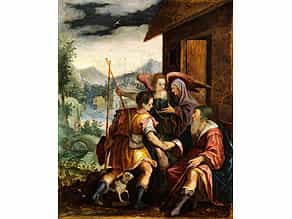 Giovanni (eigentlich Jan) Soens, 1547 - 1611/14, zug. Holländischer Maler, ab 1577 in Italien tätig, überwiegend für die Farnese in Rom.