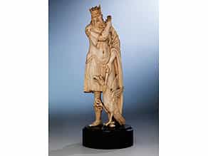 Elfenbeinschnitzfigur des antiken Göttervaters Zeus