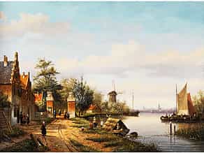 D. de Vries, holländischer Maler des ausgehenden 19./ 20. Jahrhunderts