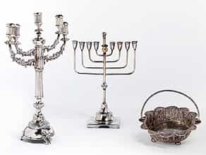 Drei Judaika-Silberobjekte