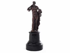 Kleine Bronzestatue eines Herkules