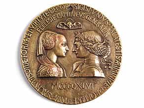 Medaille auf Sigismondo Malatesta und Isotta degli Atti