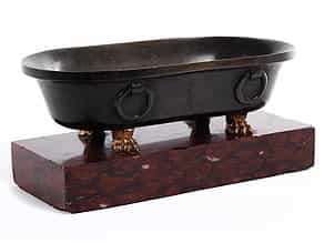 Empire-Schreibtischfederschale in Bronze