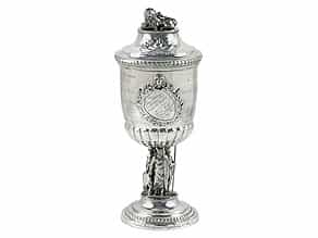 Silberner Pokal für Friedrich Johann Epplin 1832 gegeben von den Offizieren des Offizier-Korps des Kgl. Bayer. 13. Linien-Infanterie-Regiments Bayreuth