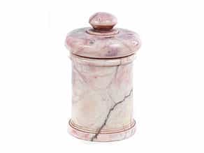 Apothekengefäß in rosafarbenem Alabaster