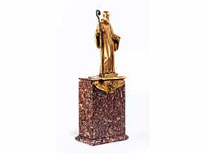 Bronzefigur des Heiligen Benedikt