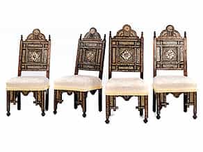 Vier Salonstühle im arabischen Stil