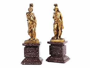 Vergoldetes Bronzefigurenpaar