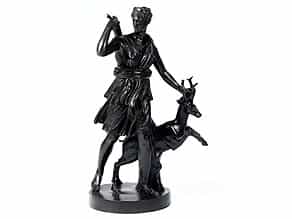 Große Bronzeskulptur der Diana