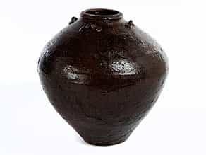 Große, kugelförmige China-Vase
