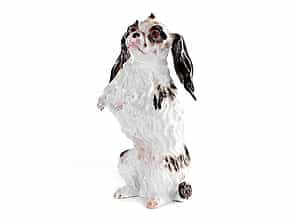 Meissener Porzellanhund nach Modell von J.J. Kaendler