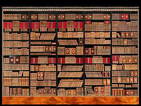 † Eine Bibliothek mit 995 Büchern des 18. Jahrhunderts