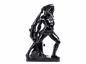 Bronzefigur mit Darstellung des Herkules und Lichas 