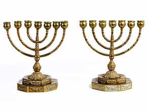  Paar jüdische Menorah-Leuchter