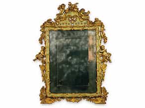 Seltener, venezianischer Spiegel eines Musikzimmers 