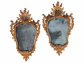  Paar Rokoko-Spiegel