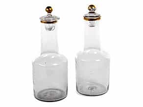  Paar Glasflaschen