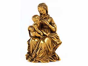  Brozefigurengruppe einer Madonna mit Kind