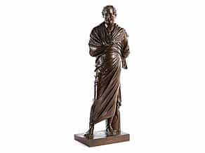  Bronzefigur eines Philosophen in Toga